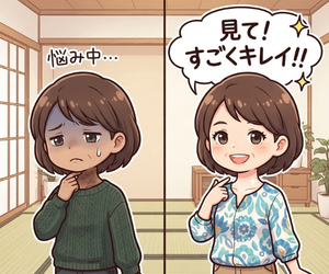 首の黒ずみがキレイに！